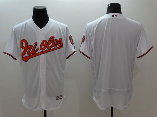 Orioles Blank White Flexbase Authentic Collection Stitched MLB Jersey - Click Image to Close